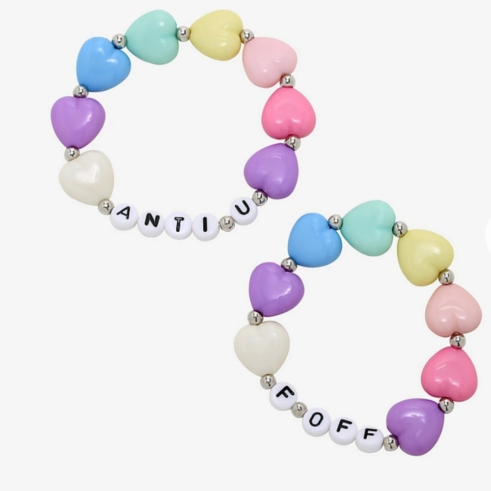 Socially Awkward Club Anti U & F Off Bracelet Set